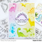 Simon Says Stamp! Pretty Pink Posh LAYERED DINOSAURS Stencils