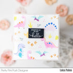 Simon Says Stamp! Pretty Pink Posh LAYERED DINOSAURS Stencils