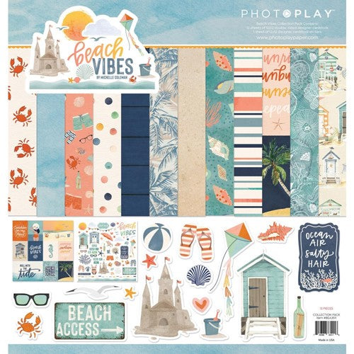 Simon Says Stamp! PhotoPlay BEACH VIBES 12 x 12 Collection Pack bea3511