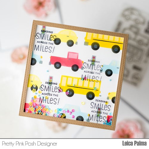 Simon Says Stamp! Pretty Pink Posh LAYERED CARS Stencils