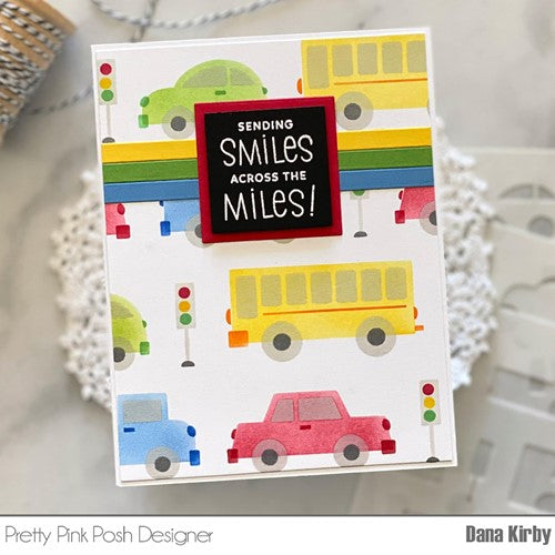 Simon Says Stamp! Pretty Pink Posh LAYERED CARS Stencils
