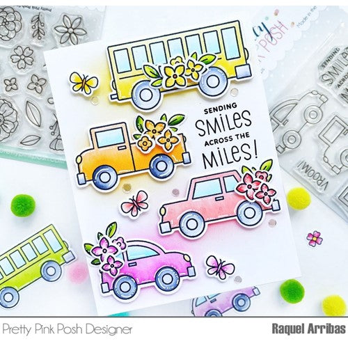 Simon Says Stamp! Pretty Pink Posh ACROSS THE MILES Clear Stamps