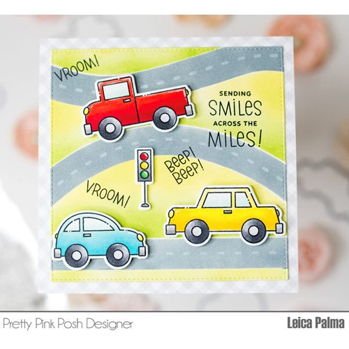Simon Says Stamp! Pretty Pink Posh ACROSS THE MILES Clear Stamps