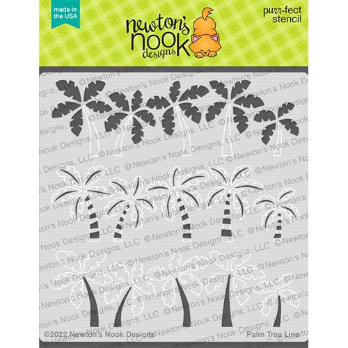 Simon Says Stamp! Newton's Nook Designs PALM TREE Stencil NN2206T01