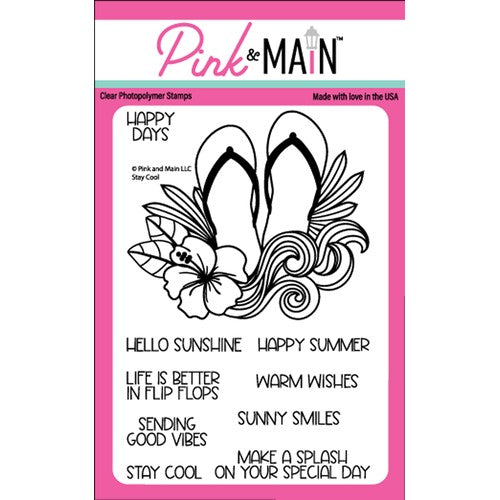 Simon Says Stamp! Pink and Main STAY COOL Clear Stamps PM0547