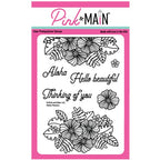 Simon Says Stamp! Pink and Main ALOHA FLOWERS Clear Stamps PM0548