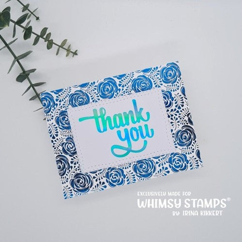 Simon Says Stamp! Whimsy Stamps THANK YOU Hot Foil Plate WSHFP09
