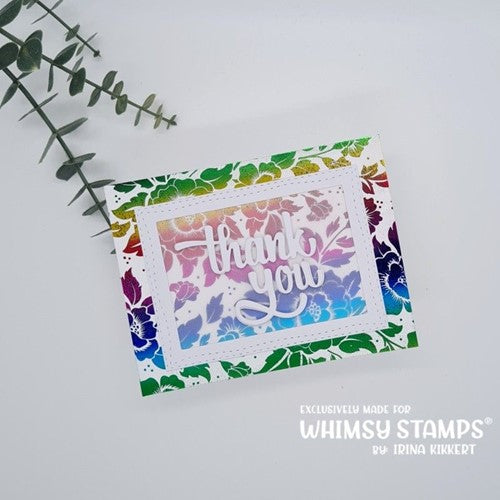 Simon Says Stamp! Whimsy Stamps THANK YOU Dies WSD112