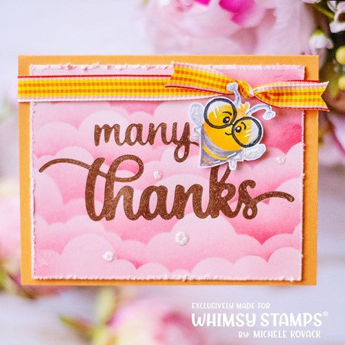 Simon Says Stamp! Whimsy Stamps MANY THANKS Die WSD110