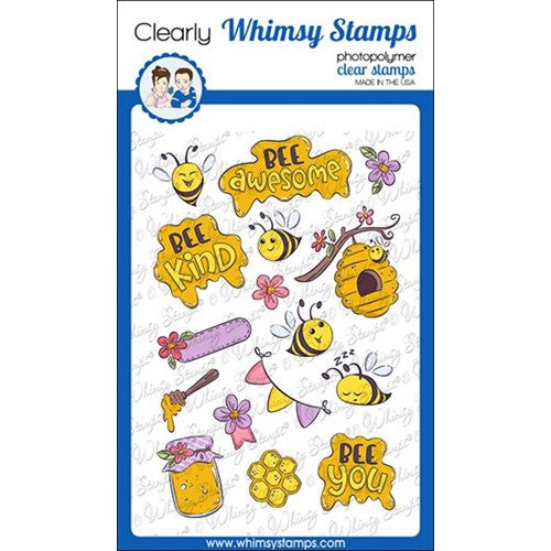 Simon Says Stamp! Whimsy Stamps BEE AWESOME Clear Stamps KHB191a