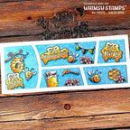 Simon Says Stamp! Whimsy Stamps BEE AWESOME Clear Stamps KHB191a