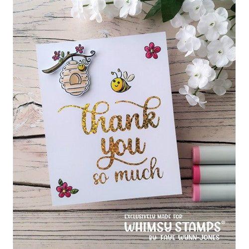 Simon Says Stamp! Whimsy Stamps BEE AWESOME Clear Stamps KHB191a