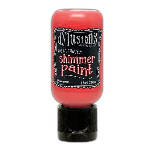 Simon Says Stamp! Ranger Dylusions 1oz FIERY SUNSET Shimmer Paint dyu81371