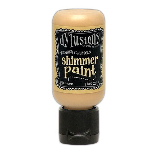 Simon Says Stamp! Ranger Dylusions 1oz VANILLA CUSTARD Shimmer Paint dyu81470