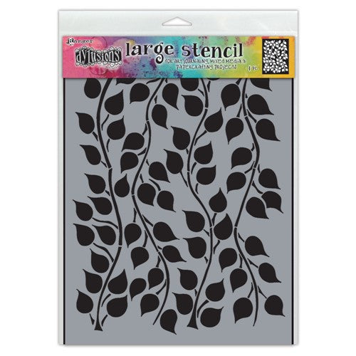 Simon Says Stamp! Dyan Reaveley Stencil LARGE LEAF IT OUT Dylusions Ranger dys79804