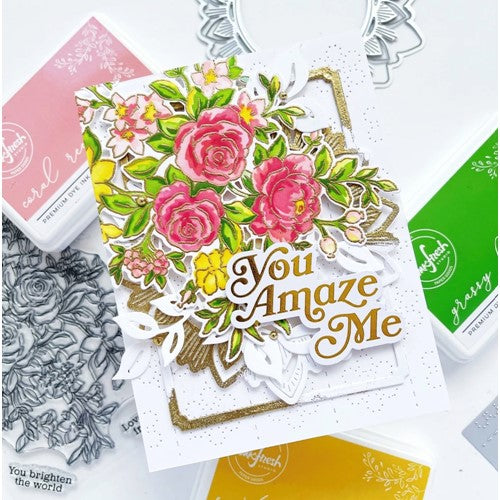 Simon Says Stamp! PinkFresh Studio FANCY ROSE BUNCH Clear Stamp Set 160122 | color-code:ALT04
