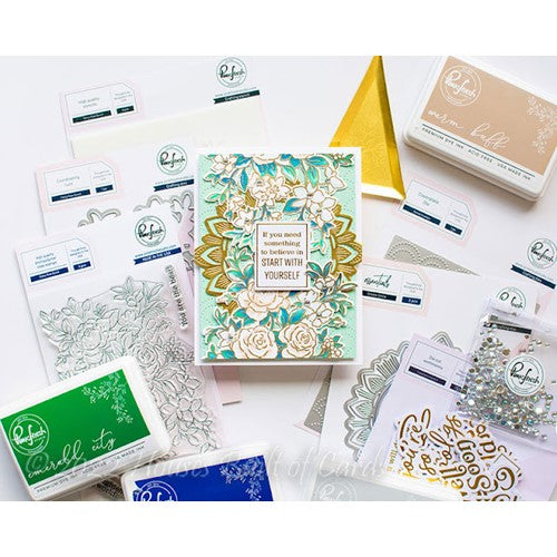 Simon Says Stamp! PinkFresh Studio FANCY ROSE BUNCH Stencil Set 160322 | color-code:ALT01