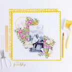 Simon Says Stamp! PinkFresh Studio FANCY ROSE BUNCH Stencil Set 160322 | color-code:ALT07