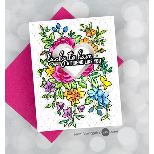 Simon Says Stamp! PinkFresh Studio FANCY ROSE BUNCH Stencil Set 160322 | color-code:ALT09