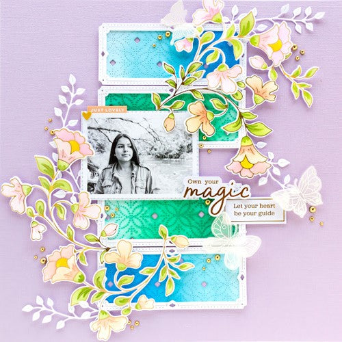 Simon Says Stamp! PinkFresh Studio FOLK FLORAL STEM Die 160522 | color-code:ALT04