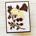 Simon Says Stamp! PinkFresh Studio FOLK FLORAL STEM Hot Foil Plate 160722 | color-code:ALT01