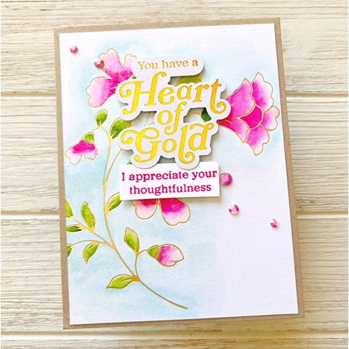 Simon Says Stamp! PinkFresh Studio FOLK FLORAL STEM Hot Foil Plate 160722 | color-code:ALT02