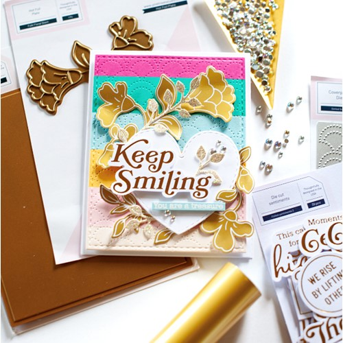 Simon Says Stamp! PinkFresh Studio FOLK FLORAL STEM Hot Foil Plate 160722 | color-code:ALT05