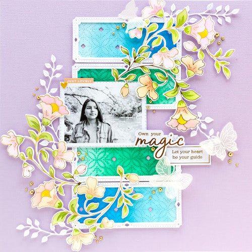 Simon Says Stamp! PinkFresh Studio FOLK FLORAL STEM Hot Foil Plate 160722 | color-code:ALT06