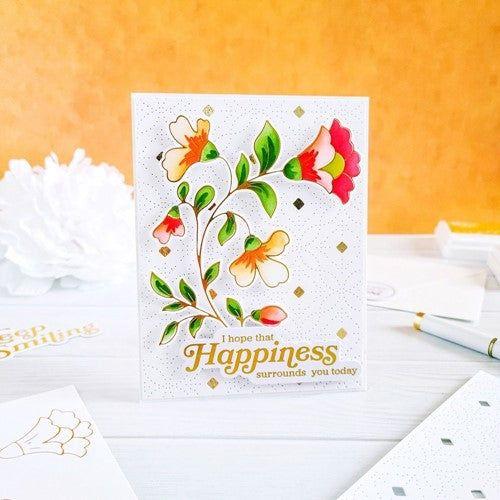Simon Says Stamp! PinkFresh Studio FOLK FLORAL STEM Hot Foil Plate 160722 | color-code:ALT09