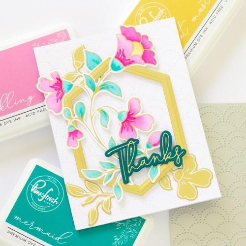 Simon Says Stamp! PinkFresh Studio FOLK FLORAL STEM Hot Foil Plate 160722 | color-code:ALT091