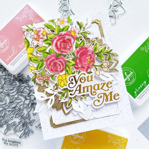 Simon Says Stamp! PinkFresh Studio FLORAL BACKDROP COVERPLATE Die 161022 | color-code:ALT01