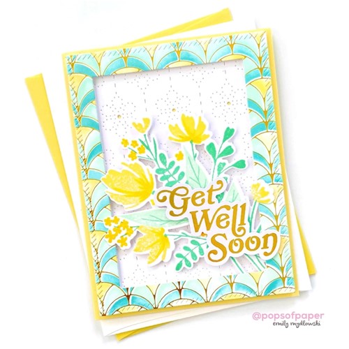 Simon Says Stamp! PinkFresh Studio FLORAL BACKDROP COVERPLATE Die 161022 | color-code:ALT04