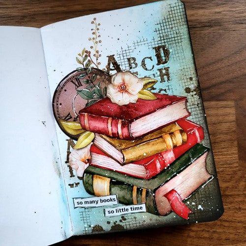 Simon Says Stamp! Stamperia CREATE HAPPINESS Mixed Media Journal A6 jch01a6