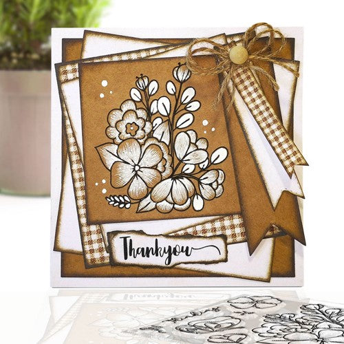 Simon Says Stamp! Polkadoodles THINKING OF YOU BLOSSOM FLOWER Clear Stamps pd8666