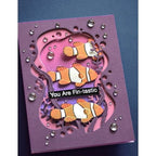 Simon Says Stamp! Memory Box OCEAN FISH 3D Embossing Folder and Dies ef1031