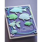 Simon Says Stamp! Memory Box OCEAN FISH 3D Embossing Folder and Dies ef1031