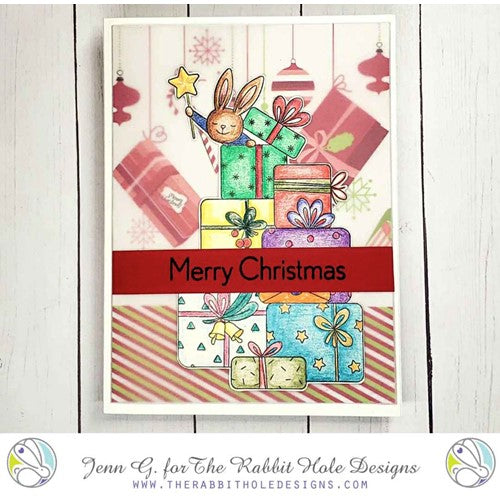 Simon Says Stamp! The Rabbit Hole Designs BUNNY CHRISTMAS Clear Stamps TRH-171