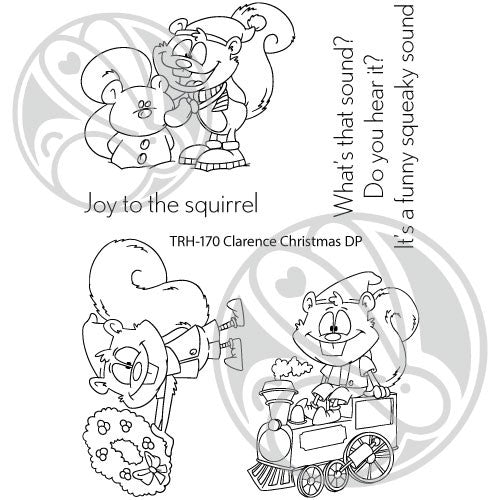 Simon Says Stamp! The Rabbit Hole Designs CLARENCE CHRISTMAS Clear Stamps TRH-170