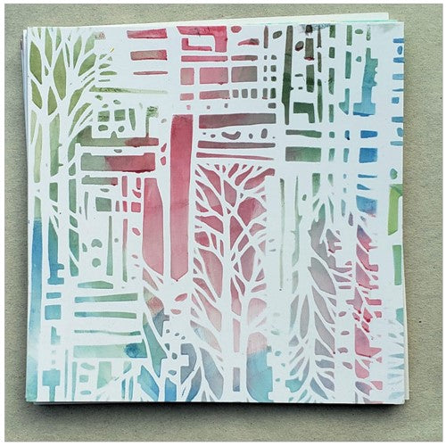 Simon Says Stamp! StencilGirl TWISTED FOREST Stencil s914