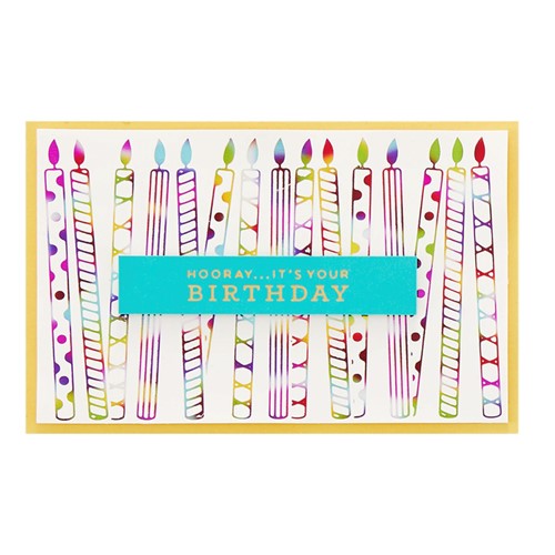 Simon Says Stamp! GLP-323 Spellbinders SO MANY CANDLES Glimmer Hot Foil Plate