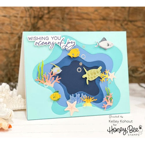 Simon Says Stamp! Honey Bee SEAS THE DAY Clear Stamp Set hbst-435