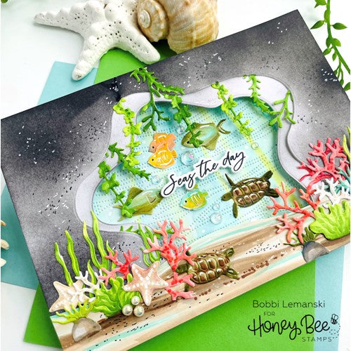 Simon Says Stamp! Honey Bee SEAS THE DAY Clear Stamp Set hbst-435 | color-code:ALT05