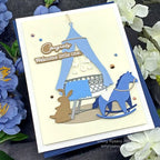 Simon Says Stamp! Honey Bee INSIDE WELCOME BABY SENTIMENTS Clear Stamp Set hbst-441 | color-code:ALT06