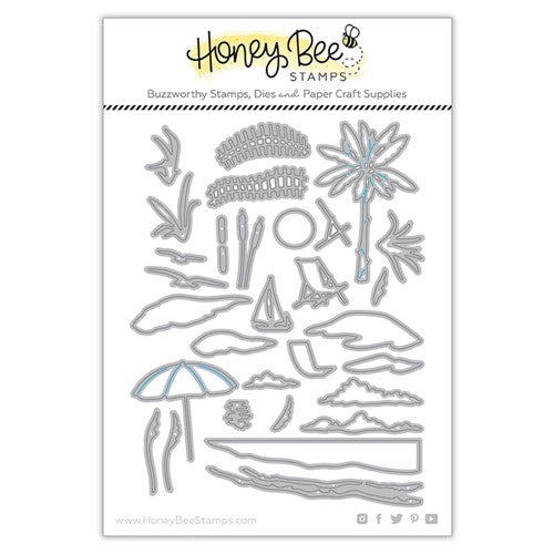 Simon Says Stamp! Honey Bee SHORELINE SCENE BUILDER Dies hbds-shrsb