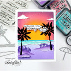Simon Says Stamp! Honey Bee SHORELINE SCENE BUILDER Dies hbds-shrsb
