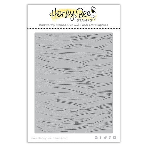 Simon Says Stamp! Honey Bee WAVES PIERCED A2 COVER PLATE Die hbds-wpcp