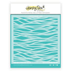 Simon Says Stamp! Honey Bee LAYERED WAVES Stencil Set hbsl-106
