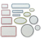 Simon Says Stamp! Tim Holtz Sizzix VINTAGE LABELS Thinlits Dies 665929
