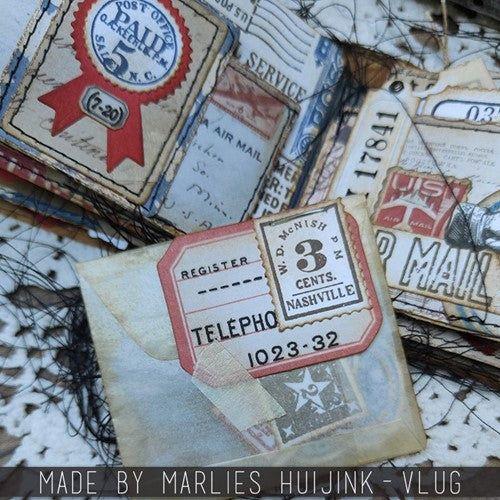Simon Says Stamp! Tim Holtz Sizzix VINTAGE LABELS Thinlits Dies 665929