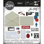 Simon Says Stamp! Tim Holtz Sizzix POSTALE Thinlits Dies 665927